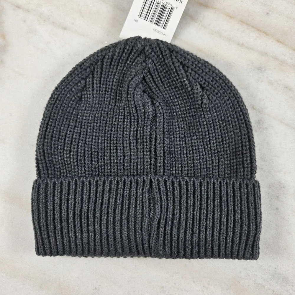 Hurley Gray/Slate Loose Knit Folded Max Cuff 2.0 Beanie Mens One Size Winter NWT